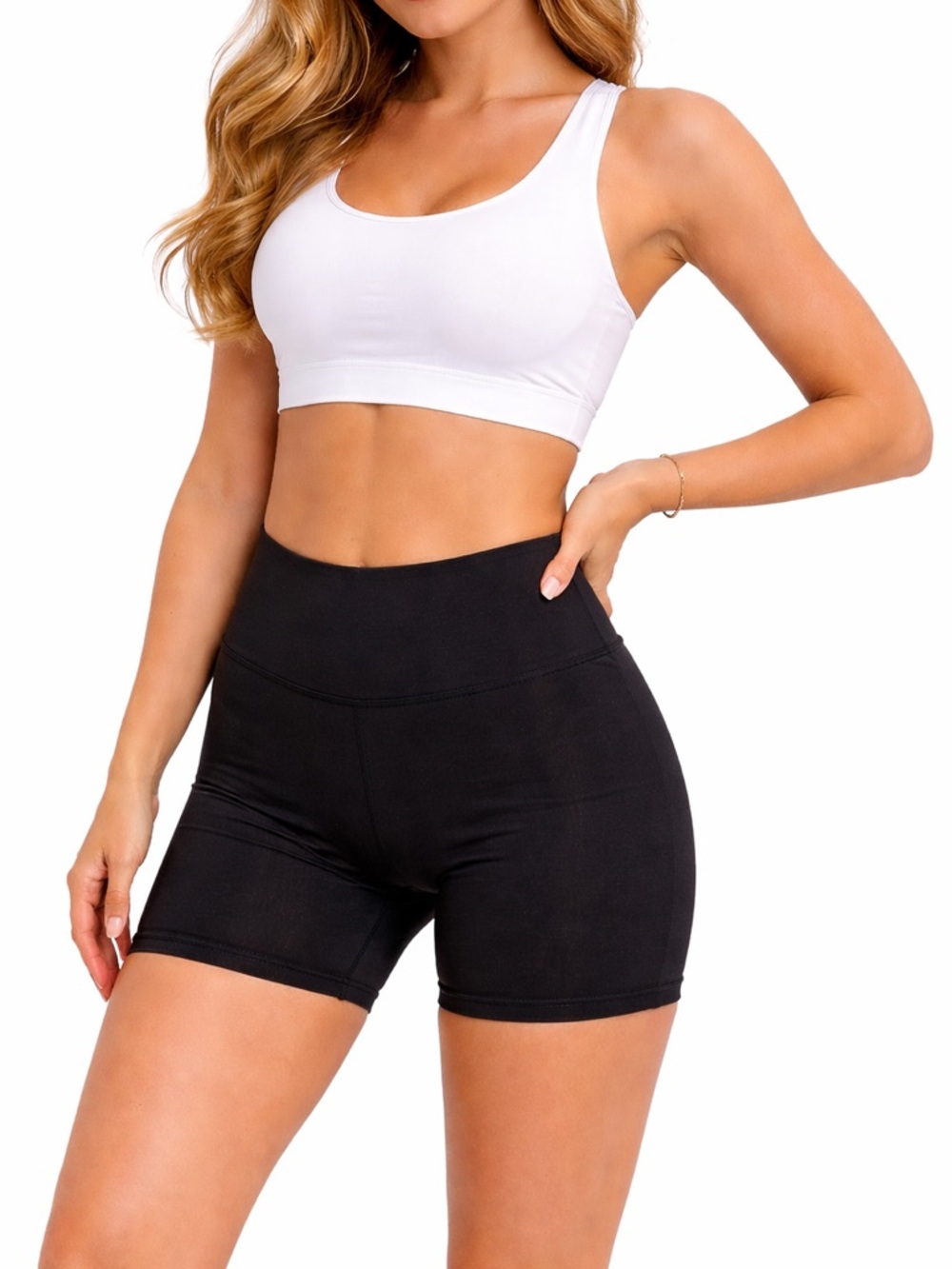 Black Padded Cycling Shorts Women Size M/L Gel Seat Bike Shorts
